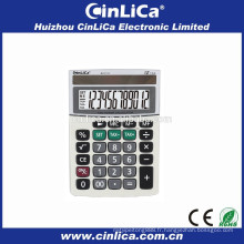 Calculatrice de bureau à impression à double puissance à 12 chiffres JS-371LT